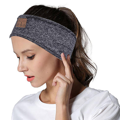 Sleep Headphones Breathable Bluetooth 5.2 Headband Wireless Sleeping Earbuds Earphones -Gray