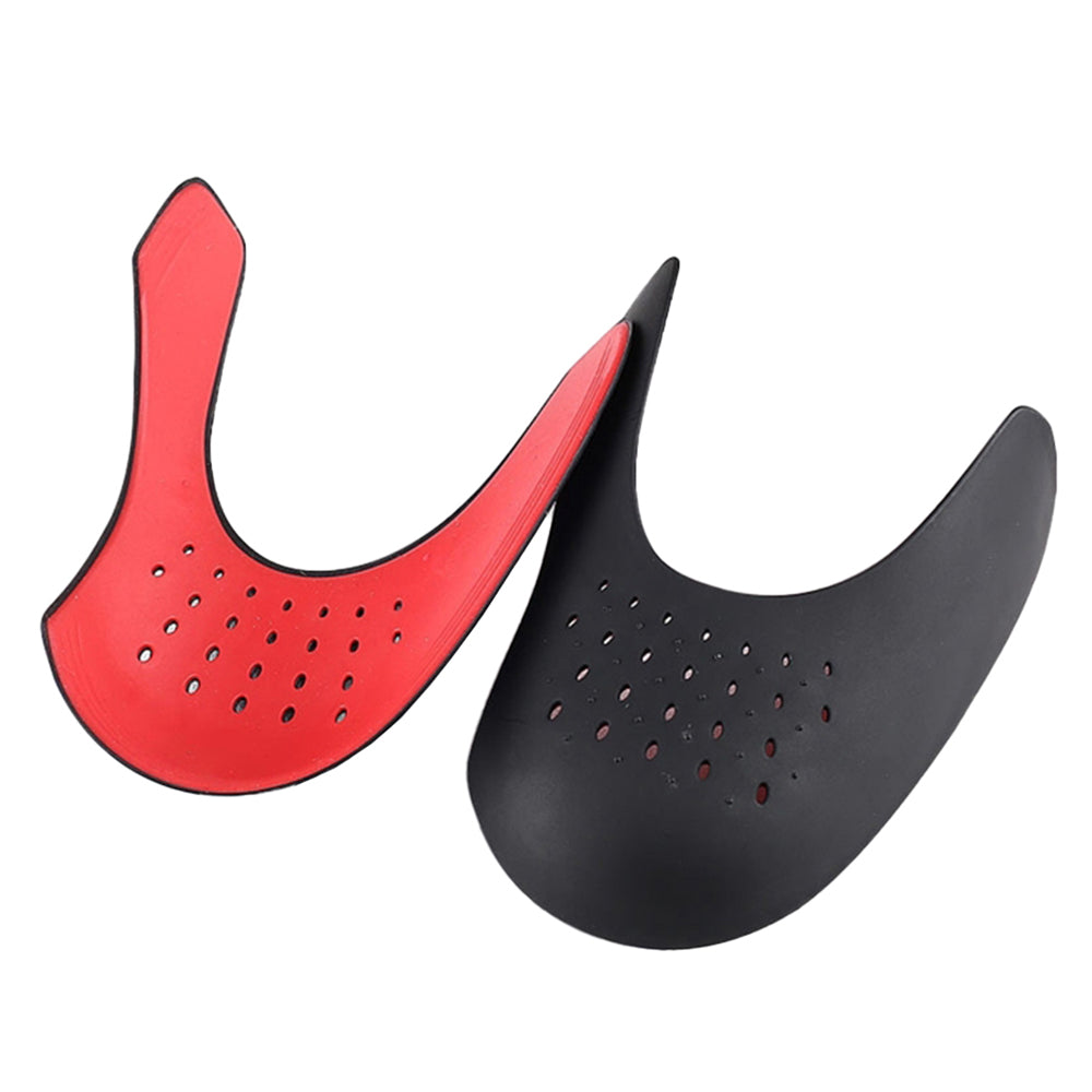 Pair of Shoe Creases Protector Anti-Wrinkle Shoe Protectors Shoe Guards Black and Red