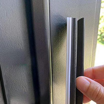 12M Door Sealing Strip V Shaped Door Windows Slot Weather Stripping Black