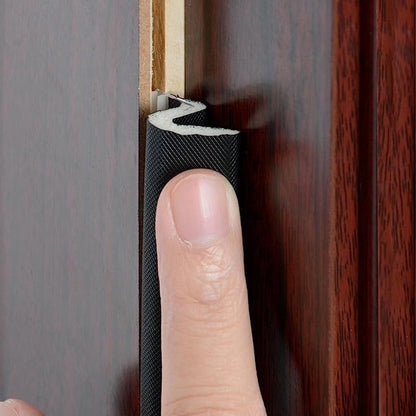 6M Door Sealing Strip V Shaped Door Windows Slot Weather Stripping Black