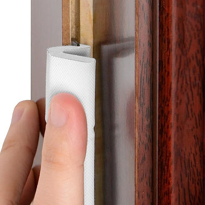 12M Door Sealing Strip V Shaped Door Windows Slot Weather Stripping White