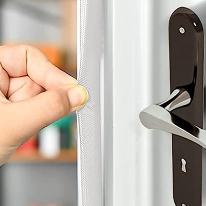 6M Door Sealing Strip V Shaped Door Windows Slot Weather Stripping White