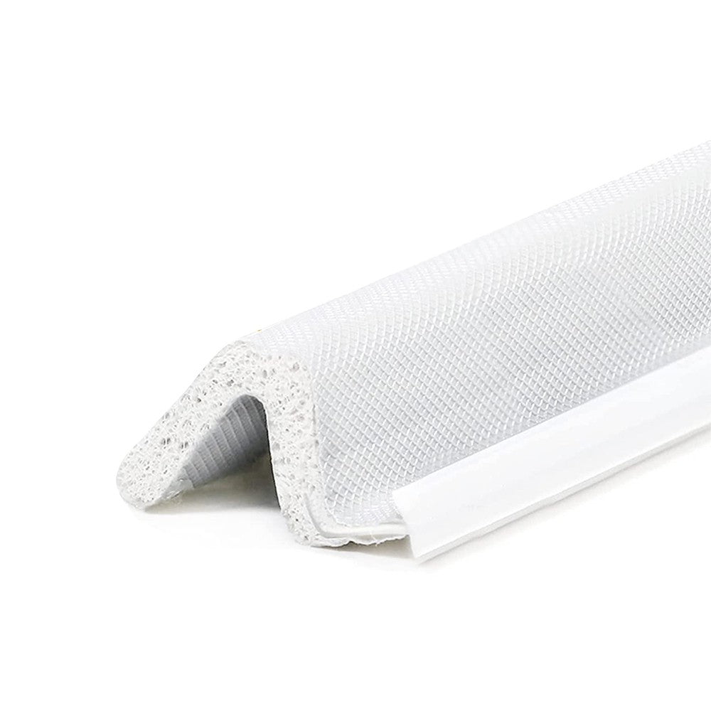 12M Door Sealing Strip V Shaped Door Windows Slot Weather Stripping White
