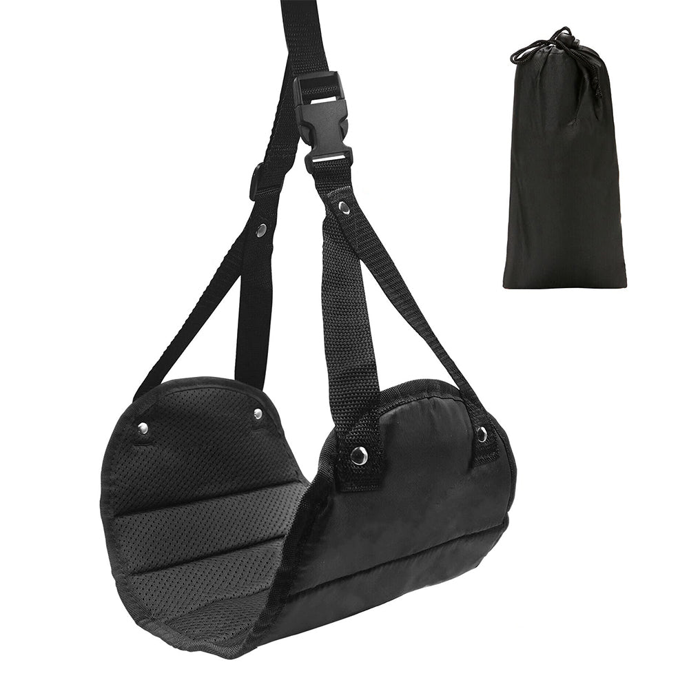 Travel Foot Rest Hammock Footrest Leg Pillow Memory Foam Cushion Hammock Black