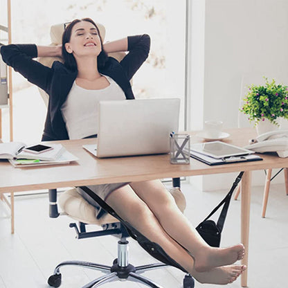 Travel Foot Rest Hammock Footrest Leg Pillow Memory Foam Cushion Hammock Black