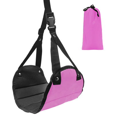 Travel Foot Rest Hammock Footrest Leg Pillow Memory Foam Cushion Hammock Rose Red