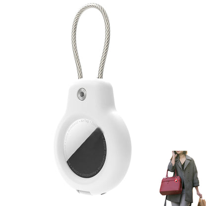 4 Piece Compatible with Apple AirTag Secure Holder - Black Blue Red White