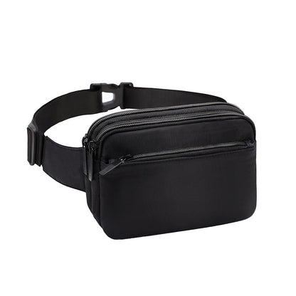 Chest Waist Packs Fanny Pack Waist Belt Bag for Women and Men Black
