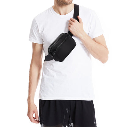 Chest Waist Packs Fanny Pack Waist Belt Bag for Women and Men Black