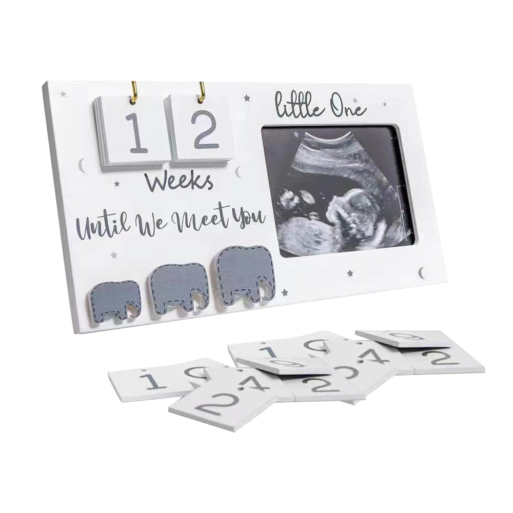 Ultrasound Photo Frame with Baby Countdown Weeks Unique Gifts for Pregnant Women