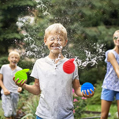 16Pcs Reusable Water Balls Quick Fill Water Balloons Bombs Kids Adult Water Fight Toy-Honeycomb
