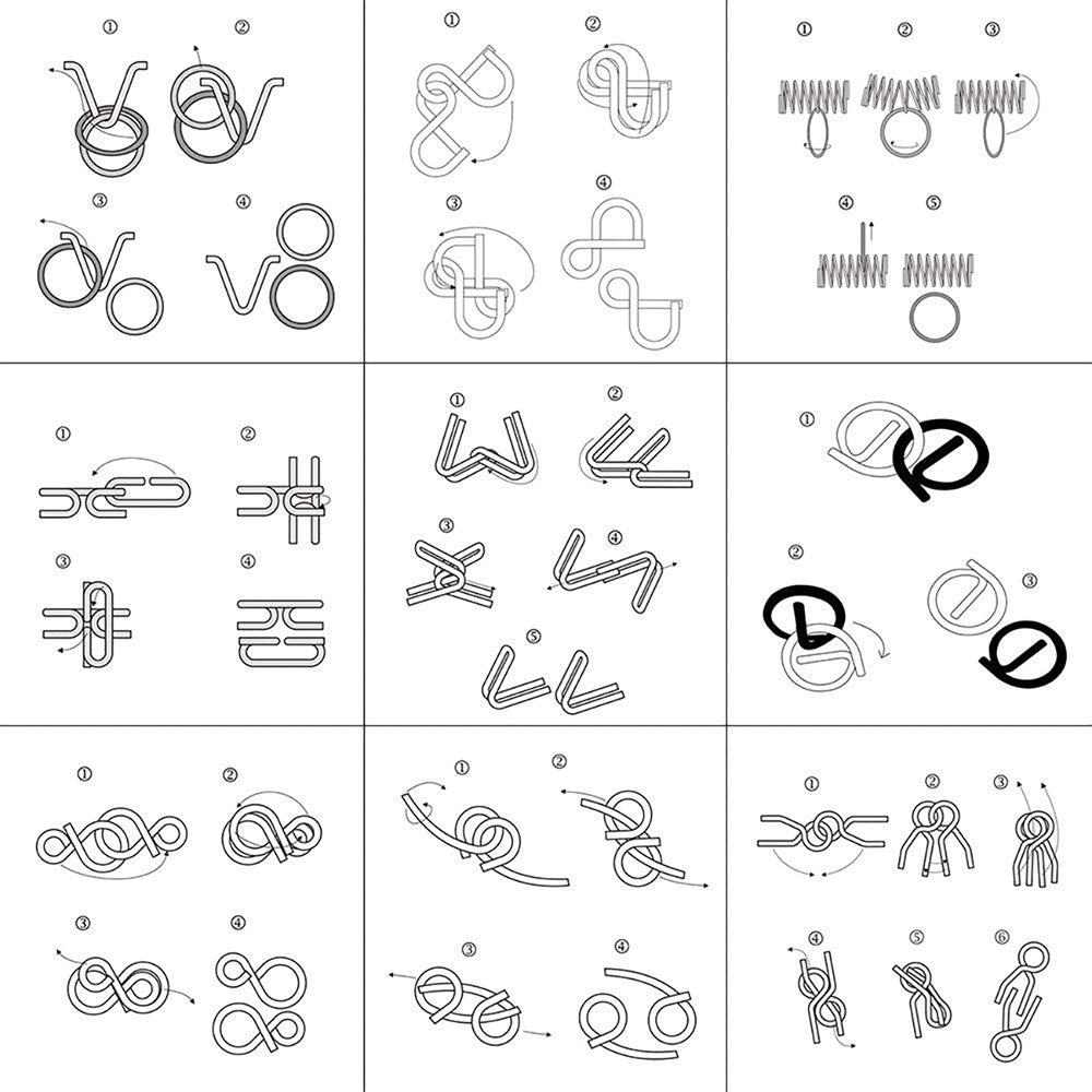 Kids 24Pcs Brain Teaser Puzzles Toys Advent Calendar Christmas Countdown Calendar Gift Box Style 1