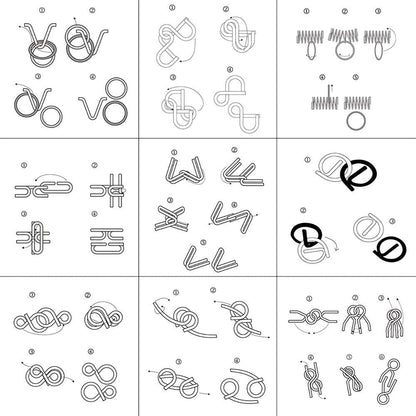 Kids 24Pcs Brain Teaser Puzzles Toys Advent Calendar Christmas Countdown Calendar Gift Box Style 1