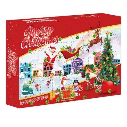 Kids 24Pcs Brain Teaser Puzzles Toys Advent Calendar Christmas Countdown Calendar Gift Box Style 2