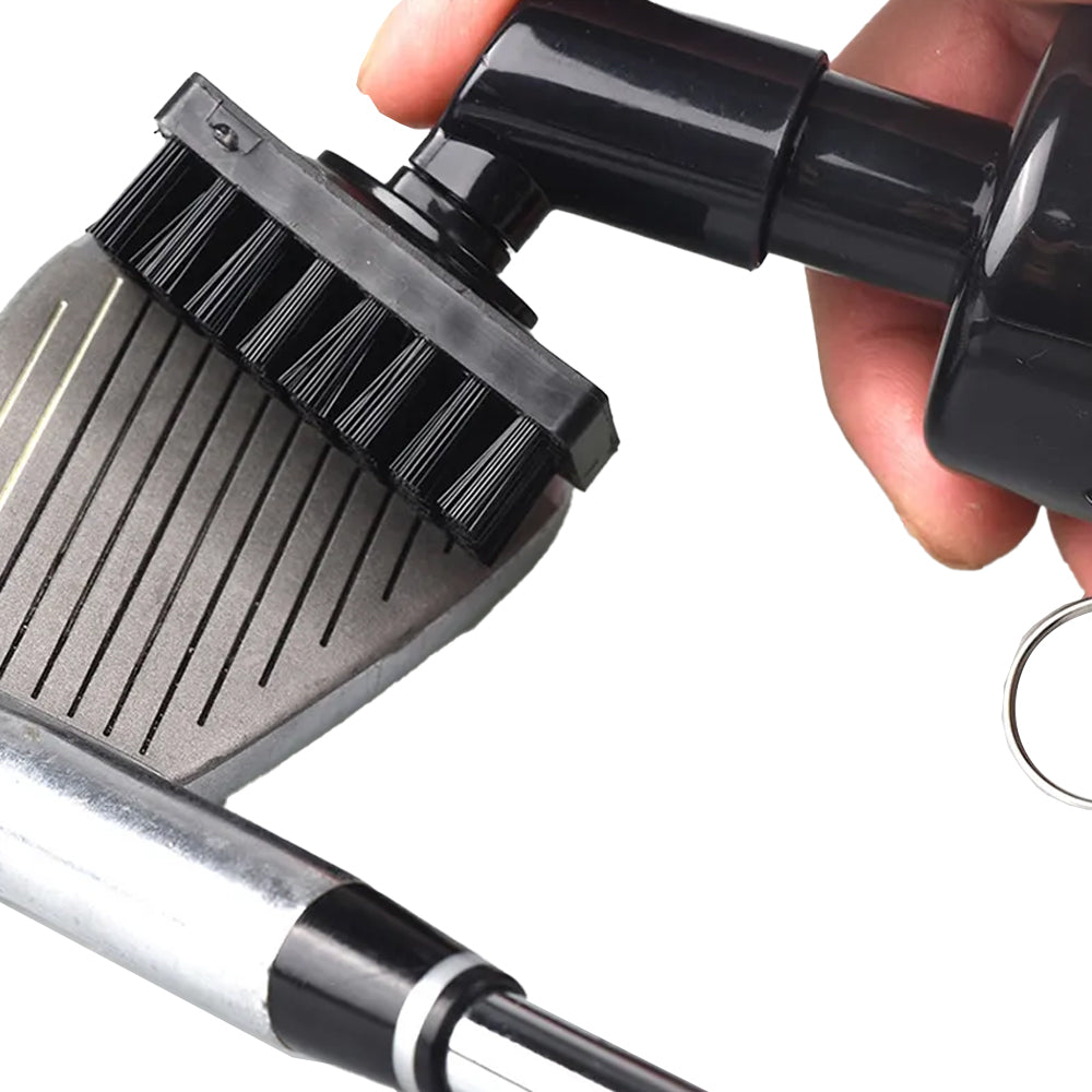 Golf Club Cleaning Brush Groove Cleaner with Squeeze Bottles White