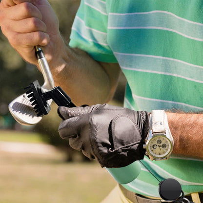 Golf Club Cleaning Brush Groove Cleaner with Squeeze Bottles Green