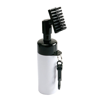 Golf Club Cleaning Brush Groove Cleaner with Squeeze Bottles White