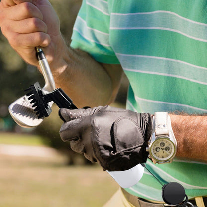 Golf Club Cleaning Brush Groove Cleaner with Squeeze Bottles White