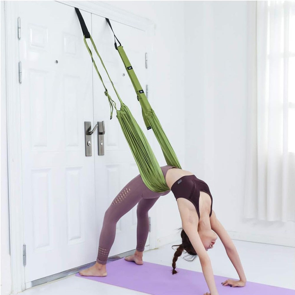 Stretching Exercise Strap Leg Stretcher Belt Flexibility Trainer for Dance Yoga Ballet Exercise Green