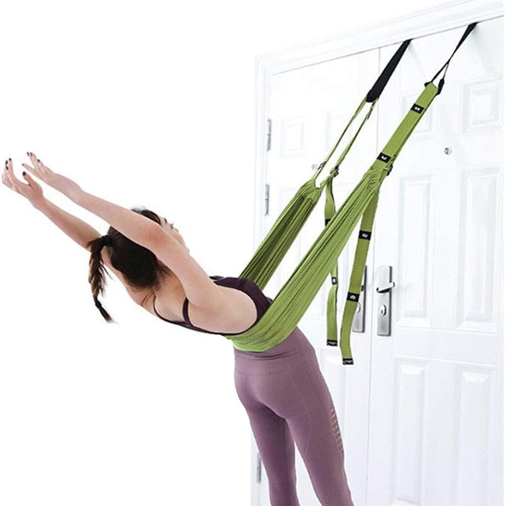 Stretching Exercise Strap Leg Stretcher Belt Flexibility Trainer for Dance Yoga Ballet Exercise Green