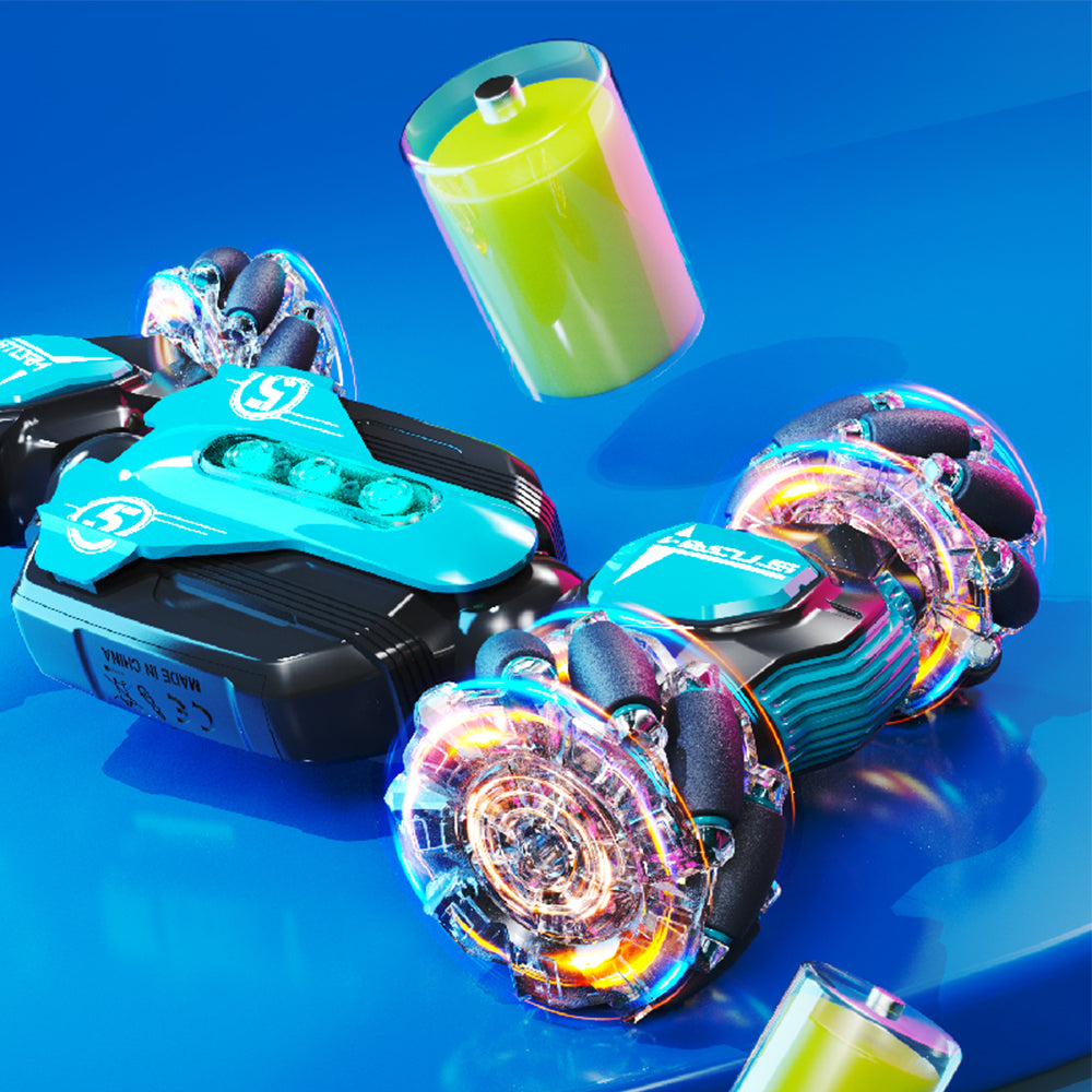Toy Remote Control Car 2.4GHz High Speed RC Gesture Sensing Stunt Car All Terrains Road Toy Car-Blue color
