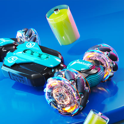Toy Remote Control Car 2.4GHz High Speed RC Gesture Sensing Stunt Car All Terrains Road Toy Car-Blue color