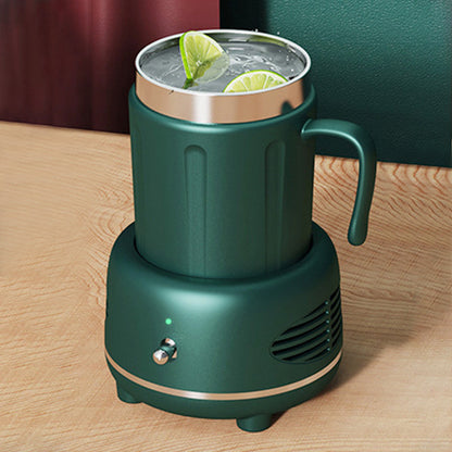 Electric Cooler Warmer Cup Fast Cooling Heating Coffee Milk Tea Green