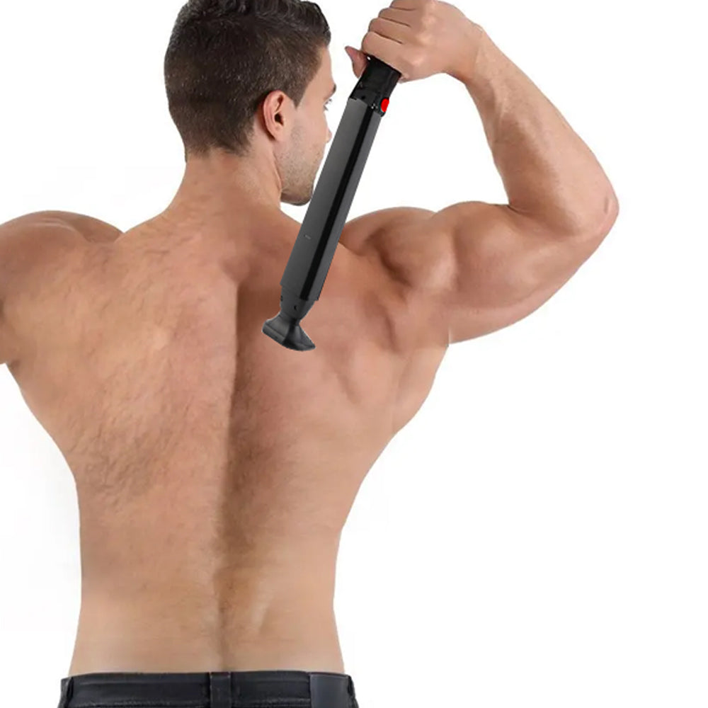 Men's Back Hair Remover USB Rechargeable Body Hair Trimmer Adjustable Back Shaver