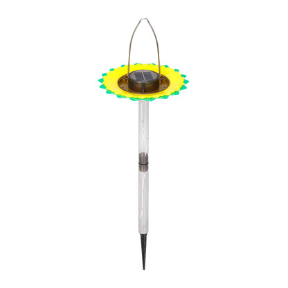 Solar Light Bird Feeder Hanging Wild Bird Feeder Garden Yard Ground Lamp Outdoor Decor