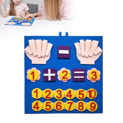 Montessori Learning Toddler Felt Educational Toy Finger Number Learning Counting Math Felt Board Busy Board Toys