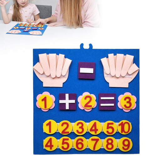 Montessori Learning Toddler Felt Educational Toy Finger Number Learning Counting Math Felt Board Busy Board Toys