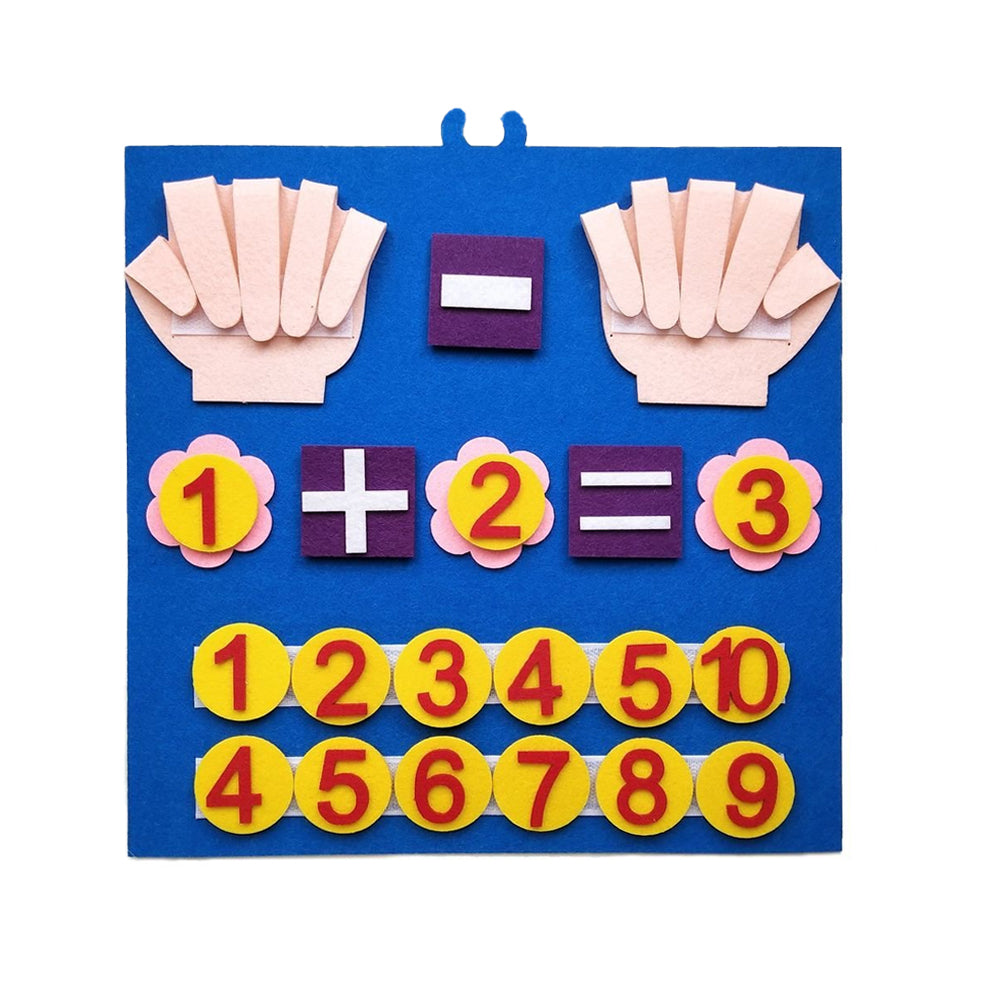 Montessori Learning Toddler Felt Educational Toy Finger Number Learning Counting Math Felt Board Busy Board Toys