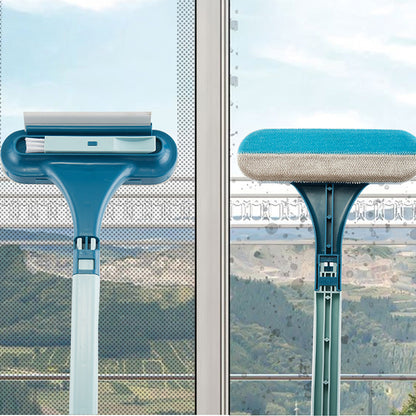 3 in 1 Window Screen Cleaner Brush - Blue
