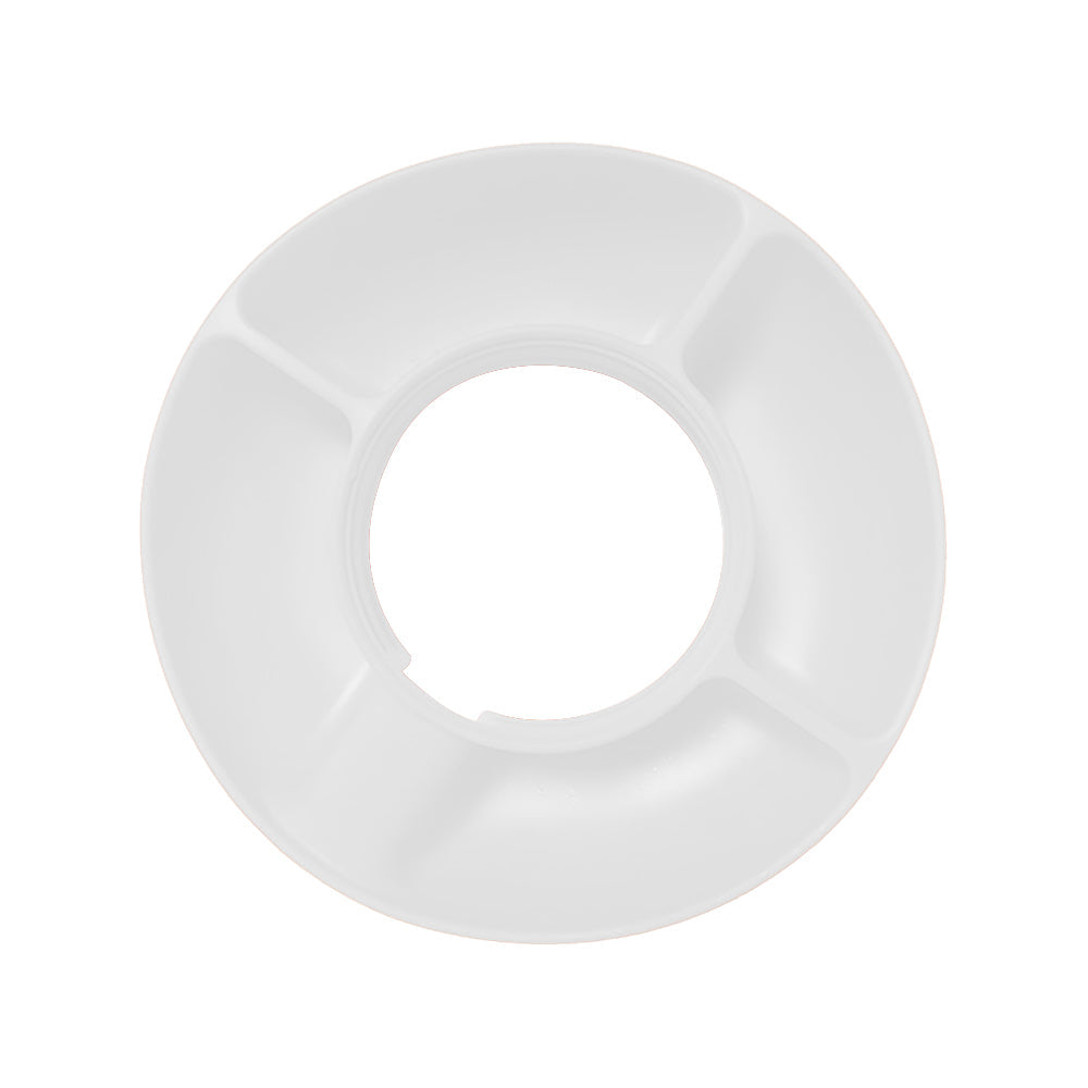 4-Division Silicone Snack Tray for 40oz Stanley Cup Snack Bowl Snack Container White
