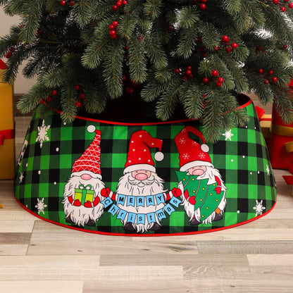 Christmas Tree Collar Xmas Tree Ring Round Christmas Tree Base Tree Skirts Style 3