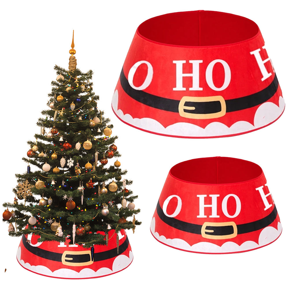 Christmas Tree Collar Xmas Tree Ring Round Christmas Tree Base Tree Skirts Style 1