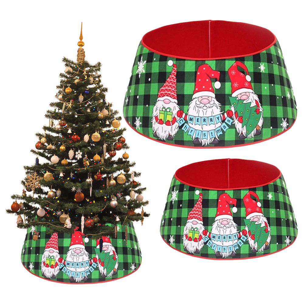 Christmas Tree Collar Xmas Tree Ring Round Christmas Tree Base Tree Skirts Style 3