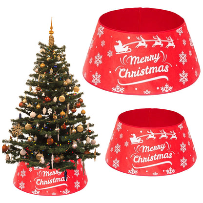 Christmas Tree Collar Xmas Tree Ring Round Christmas Tree Base Tree Skirts Style 2