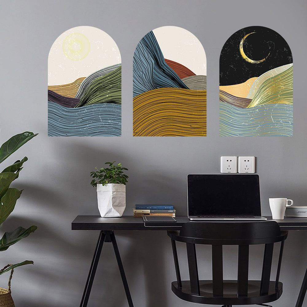 3Pcs Home Arch Wall Decal Decor Sticker Wall Decor Sticker Wall Decals Style 1