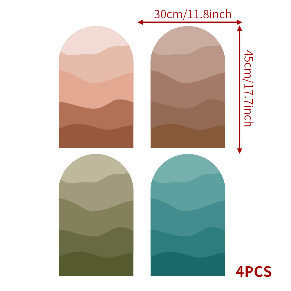 4Pcs Home Arch Wall Decal Decor Sticker Wall Decor Sticker Wall Decals