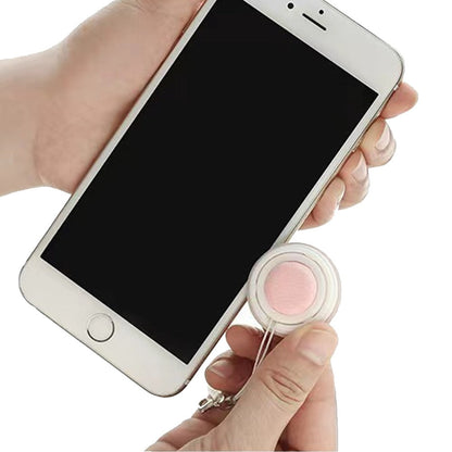 4Pcs Phone Screen Cleaner Eyeglass Cleaning Cloth Macaron Phone Pendant