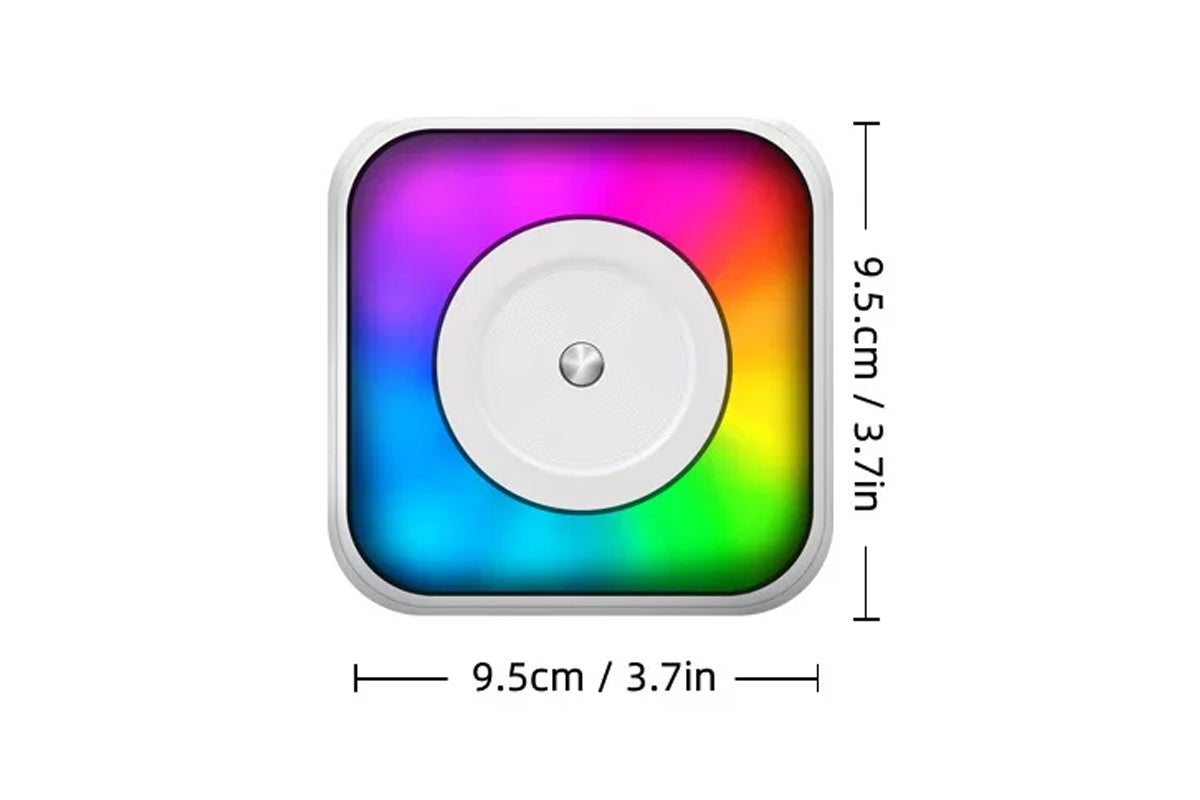 Mini Thermal Printer with RGB Light Portable Pocket Photo Picture Printer with 10 Rolls of Paper
