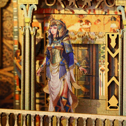 DIY Book Nook Kits 3D Wooden Puzzle Miniature Dollhouse Kit Bookshelf Decor