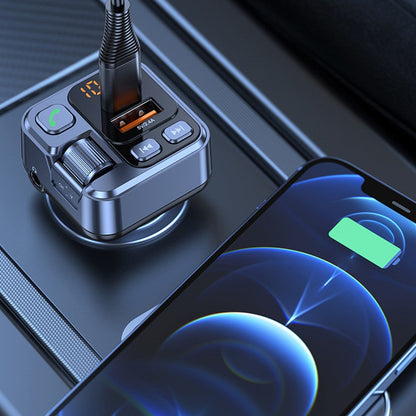 Car Wireless FM Transmitter Bluetooth Hands-Free MP3 Player USB Charger Adapter