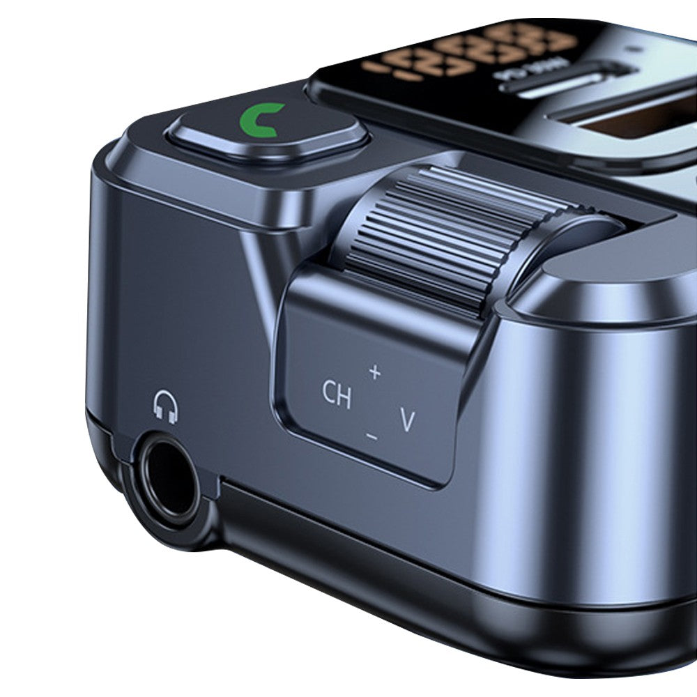 Car Wireless FM Transmitter Bluetooth Hands-Free MP3 Player USB Charger Adapter