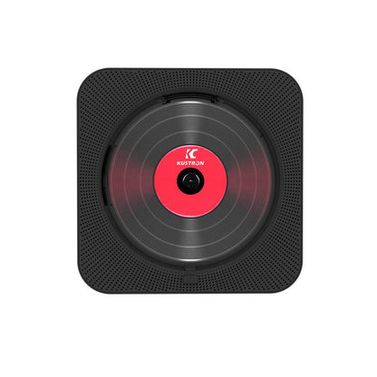 Wall-Mount Bluetooth CD Player LCD Display Music Player Home Audio Boombox Black