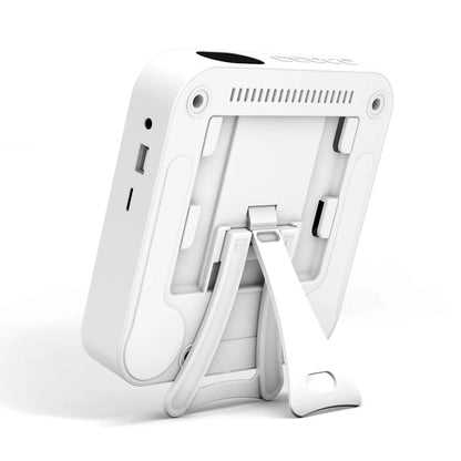 Wall-Mount Bluetooth CD Player LCD Display Music Player Home Audio Boombox White