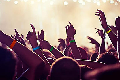 600 Piece Neon Wrist Bands Counts Paper Hand Bands