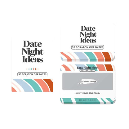 Date Night Ideas Card Set Couples Date Card Game Scratch off Card Game