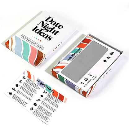 Date Night Ideas Card Set Couples Date Card Game Scratch off Card Game